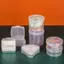 Luckyew Hộp Nhựa Cho Tam Giác / Tròn / Vuông Puff Trong Suốt Bọt Biển Puff Di Động Du Lịch Mỹ Phẩm Túi Bảo Quản Mỹ Phẩm TQ
