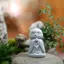 JCSYFAC Tượng Phật Dễ Thương Nhỏ Jizo Phật Điêu Khắc Các Bức Tượng Nhỏ Đồ Trang Trí Sân Vườn Phật Nhật Bản Ksitigarbha Bể Cá Cảnh Mới