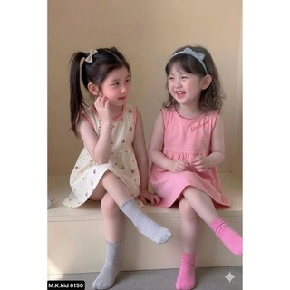 Combo 3 Váy Bé Gái Sát Nách Hearty Cotton –mềm mát Cho Bé 9-33kg