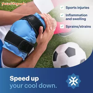 FAVORITEGOODS Ice Pack, Gel Chấn thương chân có thể tái sử dụng Băng quấn, Sưng thay thế đầu gối Phẫu thuật giảm đau đầu gối Nén lạnh Gel trị liệu Ice Packs