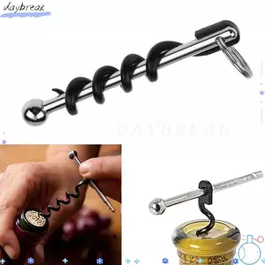 Dụng cụ mở đồ uống DAYBREAK, EDC với vòng chìa khóa Dụng cụ uống nước màu đỏ, Sáng tạo Di động đa chức năng có thể gập lại Nút chai Vít Home Bar