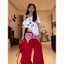 Mỹ Retro In Hình Ngôi Sao Đeo Ngang Tay Ngắn Cotton Nguyên Chất Dopamine Lười Phong Cách Trắng Top 5.19