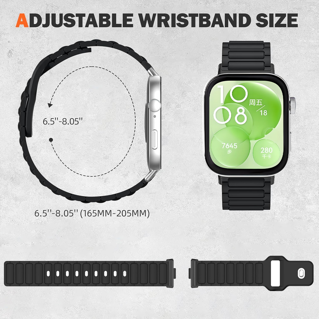 Dây đeo silicon + Ốp lưng TPU cho Huawei Watch Fit 5/4/3 Pro, vỏ màn hình trọn gói