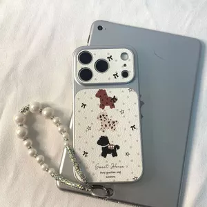 Pony thích hợp cho trường hợp iPhone 17promax iphone161514pro cửa sổ lớn da cừu nhỏ