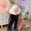 Mũ Tai Bèo Chống Nắng Rộng Vành Có Thể Đội Hai Mặt Họa Tiết Caro, Mũ Bucket Dây Nơ Đi Chơi Đi Biển