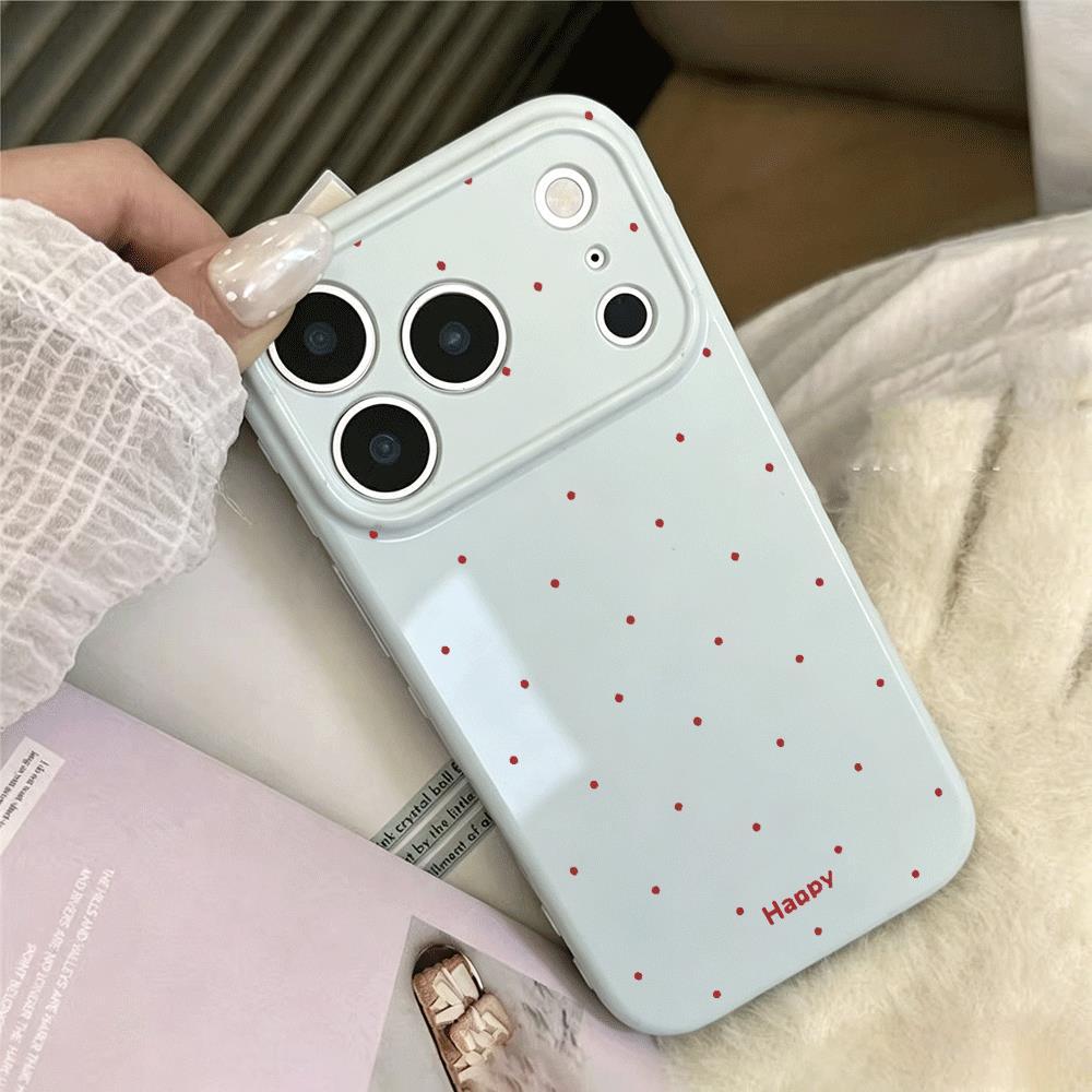 happ chấm đỏ Thích hợp iPhone 161715p14 đơn giản 13 trường hợp điện thoại 11 cá tính