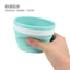 Silicone Có Thể Gập Lại Bát Di Động Dã Ngoại Ngoài Trời Du Lịch Hộp Cơm Trưa Bộ Đồ Ăn Tròn Tươi Hộp Đựng Cơm Trưa Mì Ăn Liền Bát 3AES