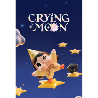 CRYBABY CRYING to THE MOOM Series Mô hình dễ thương tượng nhỏ đồ chơi quà tặng cho bé gái