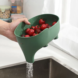Giỏ rửa rau củ đa chức năng-Túi thoát nước chìm Dung tích lớn, tiết kiệm gia đình