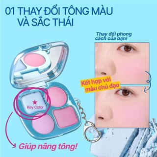 Bảng Phấn Má FWEE Pocket Cheek Palette Lên Màu Trong Trẻo, Tán Mịn, Bền Màu 4 màu  9.6g