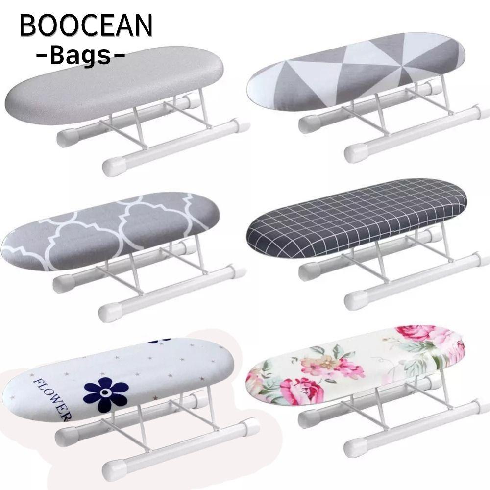 Giá để bàn ủi BOOCEAN, Đồ dùng gia đình Bảng ủi Mini bằng kim loại, Vỏ ủi quần áo gia dụng chịu nhiệt có thể gập lại