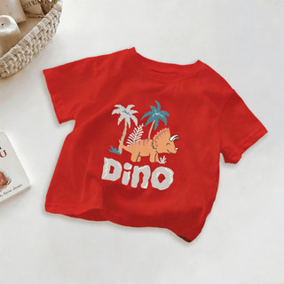 Áo thun ngắn tay in một mặt dễ thương dành cho bé trai, thoải mái và đa năng cho các hoạt động ngoài trời.