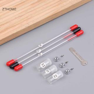 ZTHOME - Bộ phận thay thế airbrush gồm vòi phun và kim cọ đa kích thước (0,2 / 0,3 / 0,5 mm) và nắp vòi phun