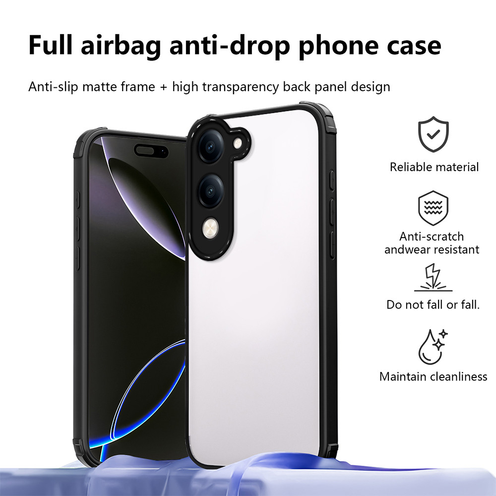 Ốp lưng Vivo Y29T 5G Vỏ bảo vệ bốn góc Vỏ trong suốt cho Vỏ điện thoại Vivo Y29T 5G