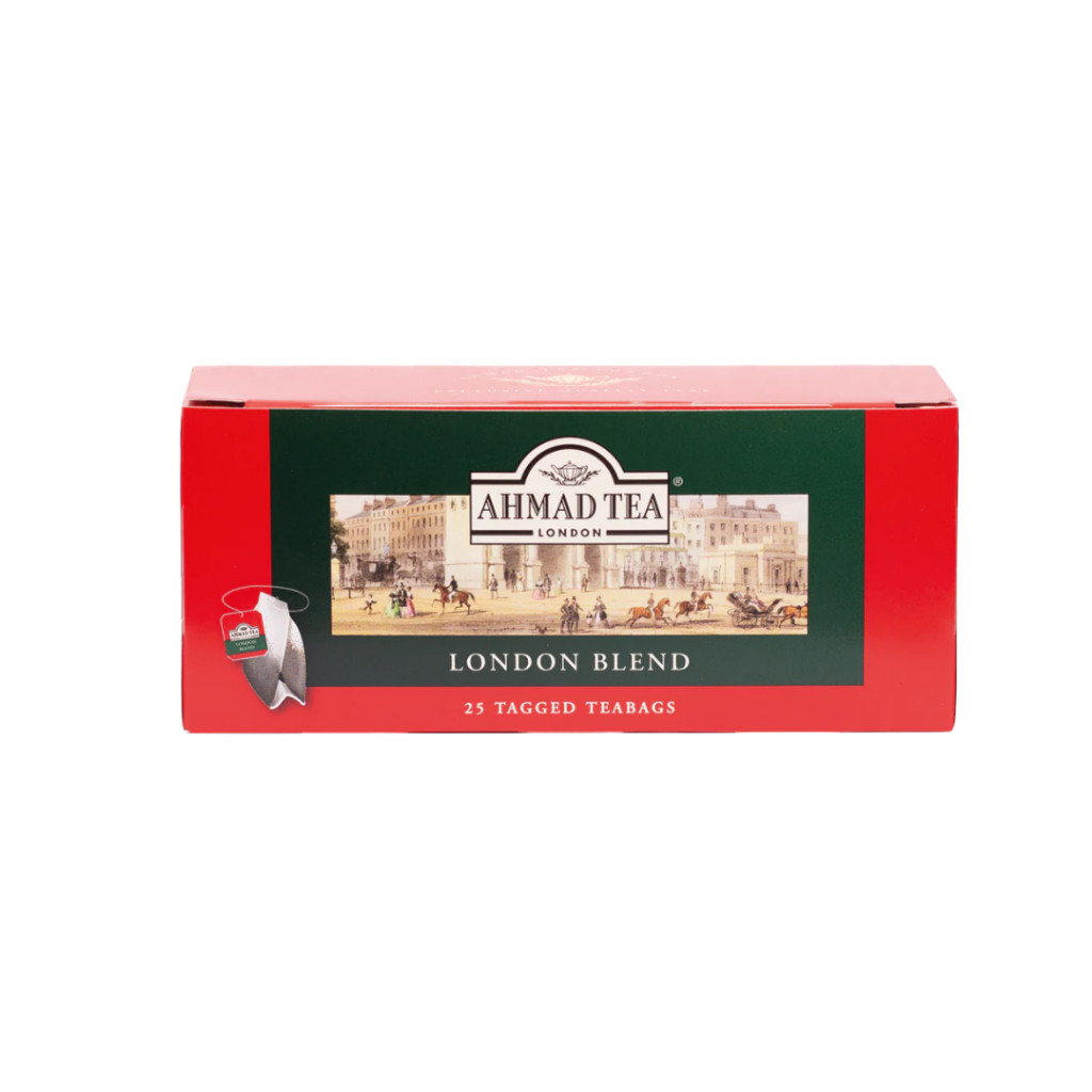 Trà Đen Ahmad London Blend 25 Túi Lọc Trần Hộp 50g, Tinh Hoa Trà Anh Quốc