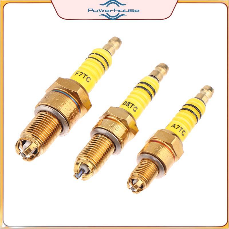 ĐIỆN 1 Cái Bugi 3 Điện Cực Ba A7TC D8TC Cho GY6 CG 50 70 110 125 150CC Xe Máy Atv Xe Tay Ga Bụi Bẩn Xe Đạp Go Kart.