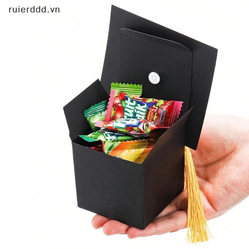# ruierdd # Mũ tốt nghiệp Hộp quà kẹo kèm đồ dùng ủng hộ dự tiệc cho đồ trang trí tốt nghiệp dành cho sinh viên.