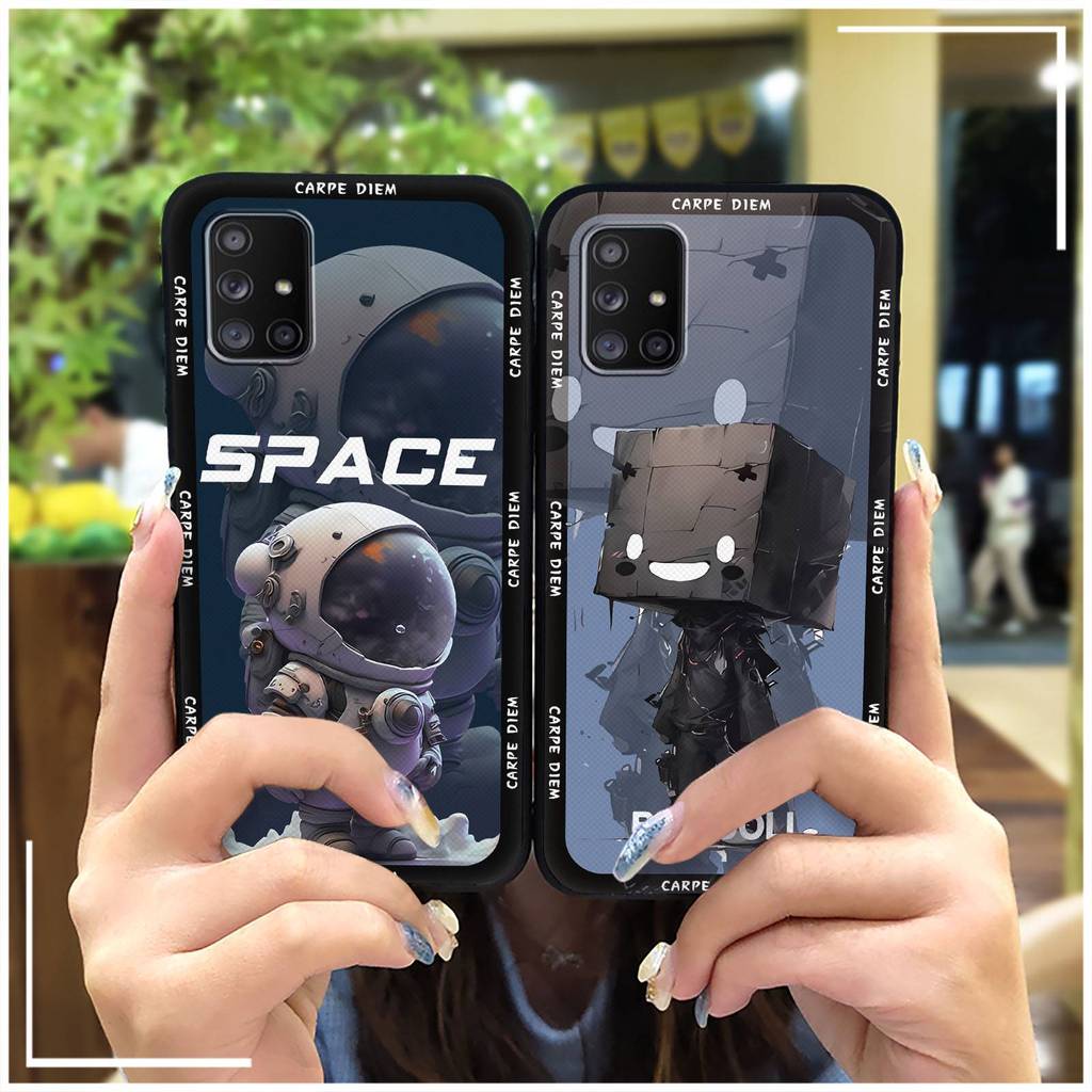 Ốp Mềm Chống Thấm Nước Ốp lưng Samsung Galaxy A71 5G / A Lượng Tử Chống Bụi Bẩn Chống Bụi Hoạt Hình Bảo Vệ Chống Va Đập Túi Điện Thoại TPU Chống Sốc Bền Ốp Lưng Dễ Thương