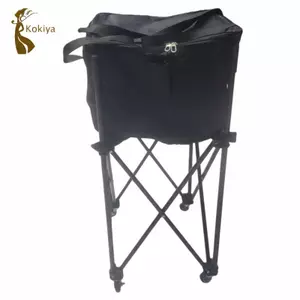 Giỏ đựng bóng Tennis di động Giỏ đựng đồ ngoài trời có bánh xe Giá chắc chắn cho huấn luyện viên và người chơi
