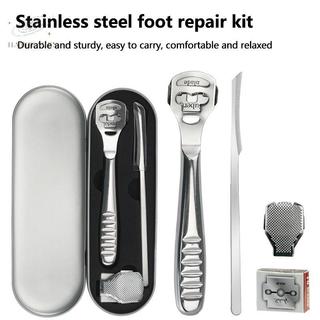 [hatheaven] Bộ dụng cụ làm móng chân bằng thép không gỉ Chăm sóc chân Dao cạo da cứng Old Calluses Tẩy tế bào chết Dụng cụ cạo râu Dụng cụ cạo râu Chăm sóc bàn chân Đẹp