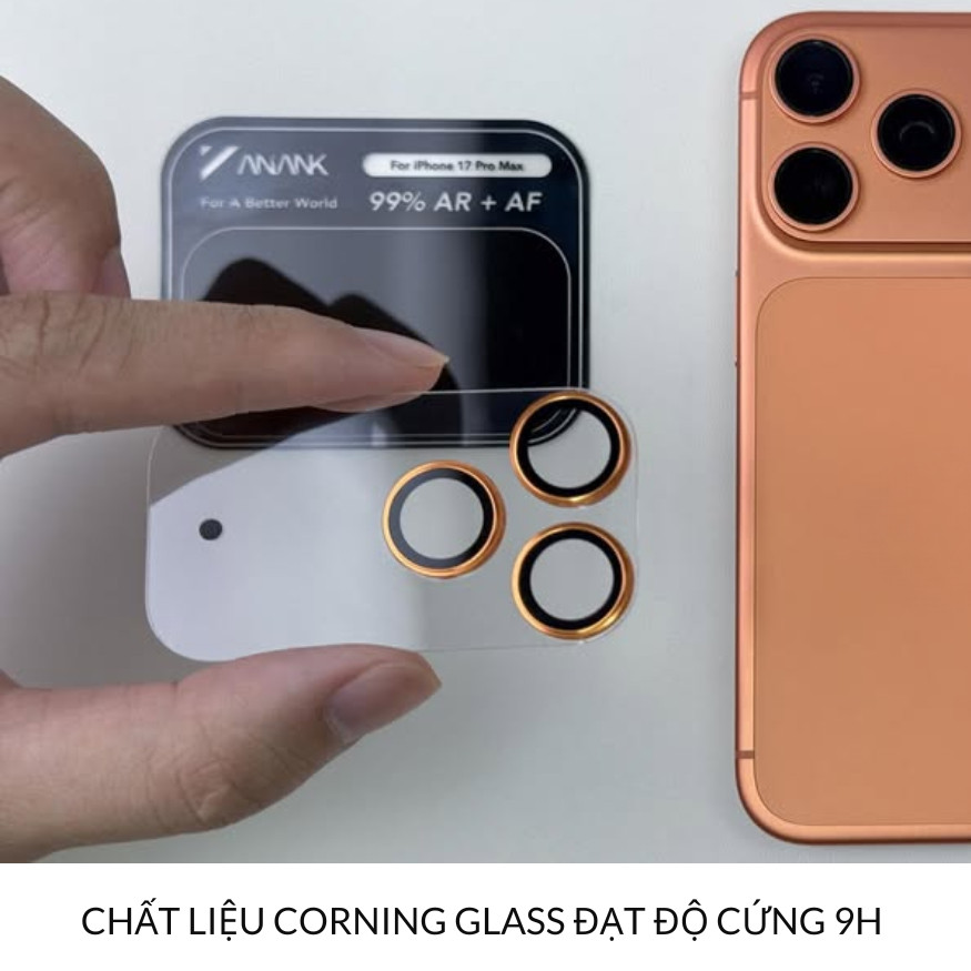 [Chính Hãng] Cường Lực Camera ANANK Corning Glass AR Chống Chói Chống Trầy Bảo Vệ Cụm Lens iPhone 17 Pro Max