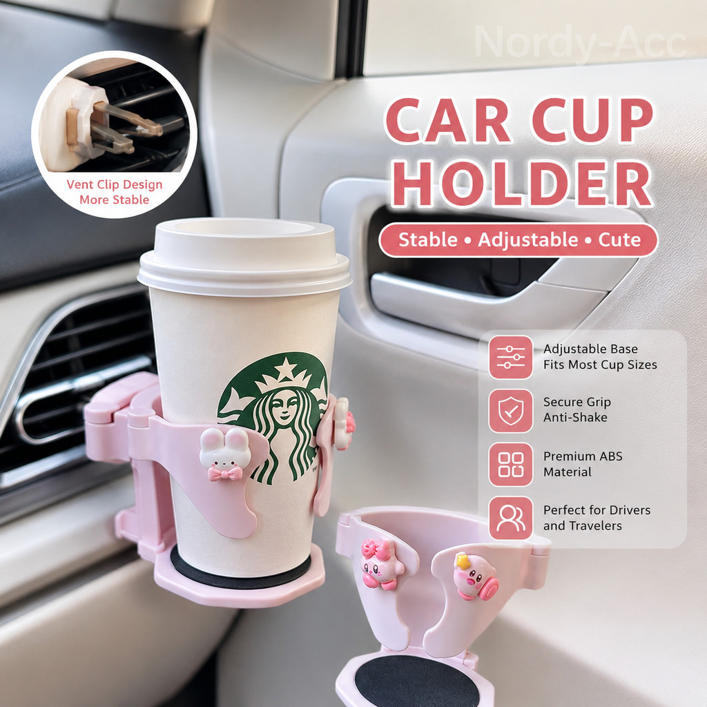 Giá đỡ cốc thông hơi ô tô có thể điều chỉnh đa chức năng Bình nước uống Giá đỡ điện thoại Ổ cắm khí ổn định Gắn chống trượt Chống sốc Đa năng Xe lưu trữ nội thất tổ chức
