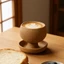 JUNYUE88US Cốc Cà Phê Gốm, Tròn Với Đĩa Xoay Trà, Phong Cách Nhật Bản 150ML Lò Glaze Thủ Công Retro Latte Cup Sử Dụng Tại Nhà