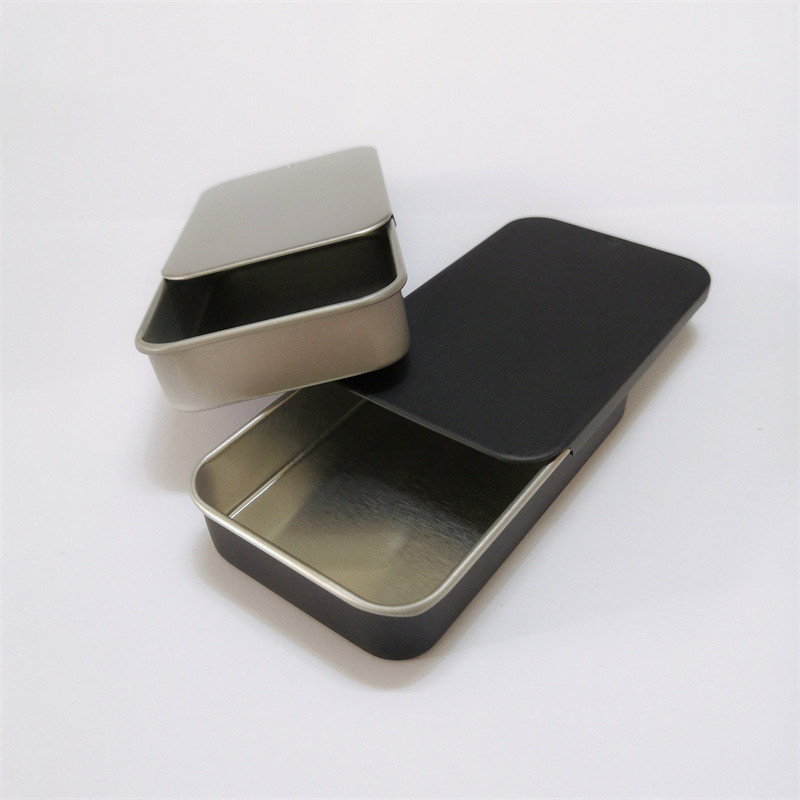 🌤️COD🌤️Hộp thiếc nắp trượt mini 60*33*11mm- Hộp thiếc hình chữ nhật, hộp đựng đồ nhỏ có nắp trượt