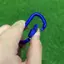 PNPIA- Hợp kim nhôm Lo Carabiner Bule Móc khóa đa chức năng để leo núi Bapaing Thiết bị sinh tồn ngoài trời