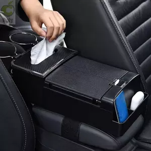 Giá đỡ tay vịn ô tô ROLY, có giá đỡ cốc Hộp đựng khăn giấy gắn trên ô tô chống mài mòn, sáng tạo Dễ dàng lắp đặt Hộp đựng tay vịn ô tô mở bằng một cú nhấp chuột Nội thất ô tô