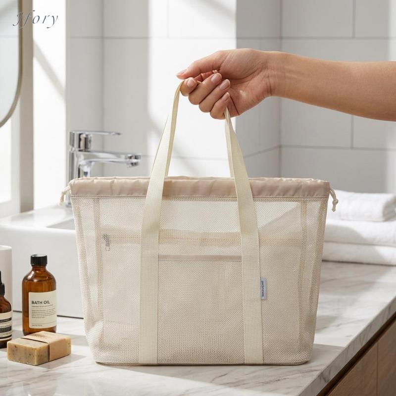 Jfory Lưới Đi Biển Túi Dành Cho Nữ Di Động Chống Thấm Nước Nhẹ Đồ Chơi Lớn Túi Bể Bơi Túi Đeo Vai Cho Du Lịch Kỳ Nghỉ Essentials