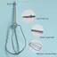 JCSYFAC Nhà Bếp Máy Trộn Tay Inox Đánh 2 Chiếc Chắc Chắn Thay Thế Kèm Cho Nướng Kem Trứng Trộn Dụng Cụ Mới