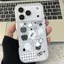 Ốp lưng iPhone 15 họa tiết đồ vật đen trắng tối giản cao cấp không lỗi mốt