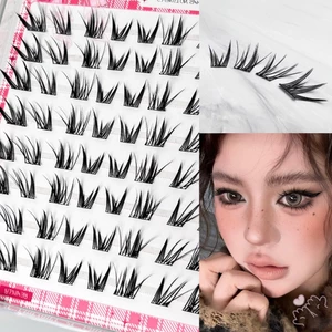 Nhìn tự nhiên Lông mi giả dày đặc Phong cách Trung Quốc mới Lông mi trên Nhẹ thoải mái để sử dụng hàng ngày và dự tiệc