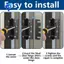 Bộ dụng cụ sửa chữa bao gồm 10 chiếc bản lề cửa bằng thép không gỉ, miếng đệm bản lề & phần cứng