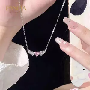 PNPIA- Cánh Trái Tim Tinh Tế Nelace Thời Trang Ngọt Ngào Nelace Cho Nữ Cô Gái Ánh Sáng Sang Trọng Nelace Dự Tiệc Phụ Kiện Trang Sức Quà Tặng