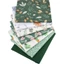 PYCOU 7 / 8 Bộ Vải In Hoa, Vải May Kẻ Sọc Retro Cổ Điển 25 * 25CM, Vải Cotton Búp Bê Làm Giường Trang Trí Thủ Công DIY Vải
