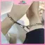 MYPANDA 2 Chiếc Punk Màu Bạc Dây Xích Cặp Đôi Vòng Tay Dành Cho Nữ Thép Không Gỉ Nam Châm Lãng Mạn Nam Châm Cặp Đôi Đồ Trang Sức Thời Trang Pulsera.