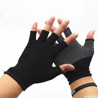 5 đôi 🐾Poppyjoy 1 Đôi găng tay chống nắng, bao tay lái xe máy, tập gym, tập thể thao hở ngón đa năng1