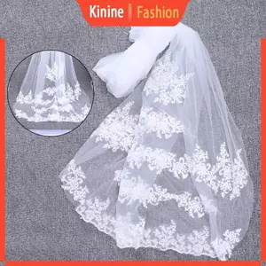 KIN Một Lớp Khăn Lau Đám Cưới Sheer Nhà Thờ Khăn Lau Cô Dâu Veil Có Lược Cho Gà Mái Tiệc Đêm Lạ Mắt Đầm Trang Phục Tóc Deco