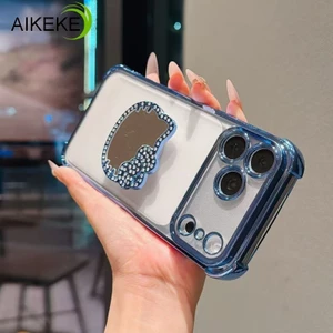 Ốp Điện Thoại Kitty Gương Kim Cương Lấp Lánh Cho OPPO Reno 10 9 Pro 8 7 Lite 8T 8 Pro Plus 7 SE Lite 5 Pro 6 5K 8Z 7Z 6 5 Pro 5K 5F 5Z 4 5G 4G Mạ Trong Suốt Bìa mềm