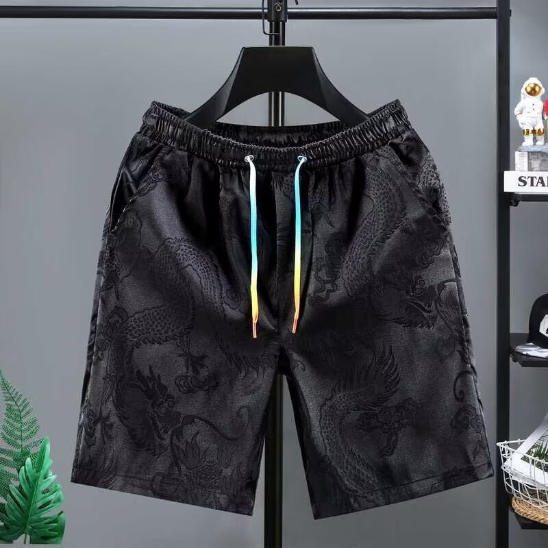 Quần Short Nam Họa Tiết Rồng Mùa Hè, Nhiều Màu Sắc