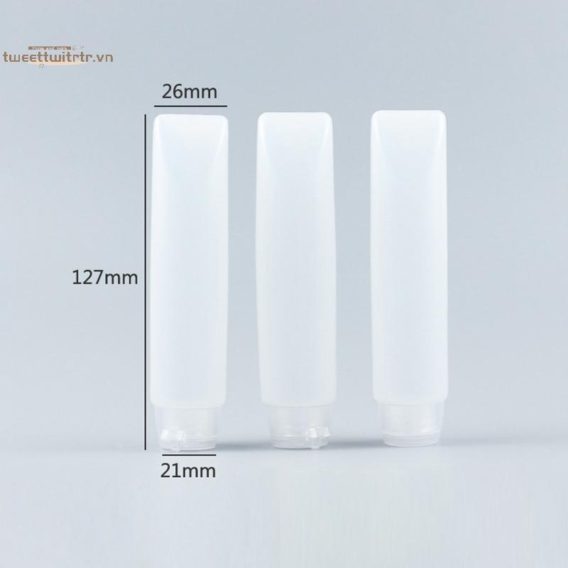 TRTR 10 Cái 30 / 50ml Ống Bóp Rỗng PE Ống Mềm Sữa Rửa Mặt Chai Mỹ Phẩm Bao Bì Chai Du Lịch Có Thể Đổ Lại DIY Hộp Đựng VN