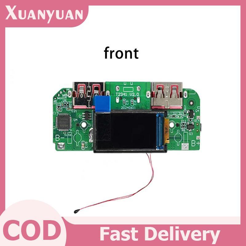 XUAN 1 Cái Bộ Chuyển Đổi Sạc Nhanh Hai Chiều Mô Đun Nguồn Điện Di Động DIY Bo Mạch Chủ Điện Có Màn Hình Type-c USB 22.5W VN