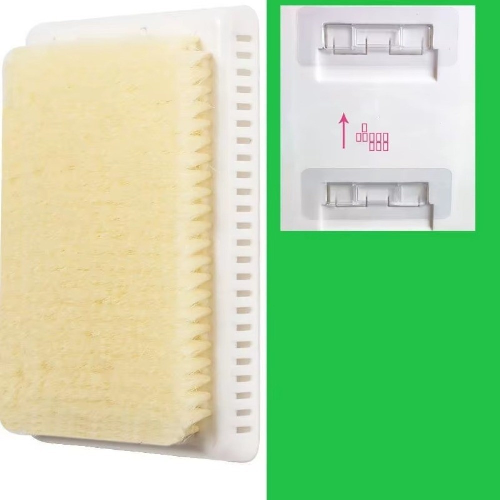 Bàn chải tắm chà lưng đơn giản, dụng cụ massage chống trượt, tự dính tường bền bỉ, massage lưng cho nam nữ
