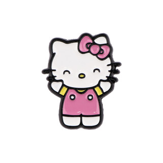 4 Cái / bộ Dễ Thương Sanrio Kitty Mèo Thổ Cẩm Hoạt Hình Schoolbag Trang Trí Huy Hiệu Kuromi Trang Trí Pin