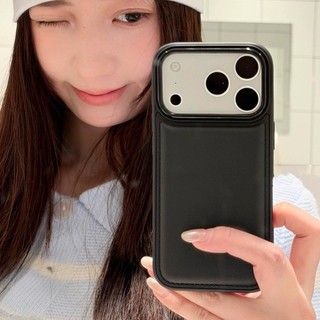Vỏ rắn Ins Hàn Quốc cho iPhone 17 Air 11 16 15 14 13 12 Pro Xs Max XR X Vỏ da Vỏ điện thoại TPU mềm Vỏ bảo vệ mặt sau được trang bị