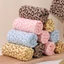Khăn lau vuông in họa tiết da báo miễn phí Lint Khăn mặt nhung san hô 30x30cm cho gia đình