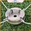 POWER Đầu cắt cỏ bằng hợp kim nhôm đa năng với dây chuyền cắt cỏ bằng thép Nylon Bộ phận thay thế máy cắt cỏ.