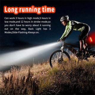 Đèn pin xe đạp siêu sáng chống nước bán chạy,Đèn LED tín hiệu gắn đầu và đuôi xe đạp